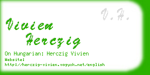 vivien herczig business card